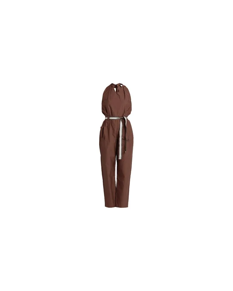 Brunello Cucinelli OVERALLS - Jumpsuitsauf YOOX.COM Braun
