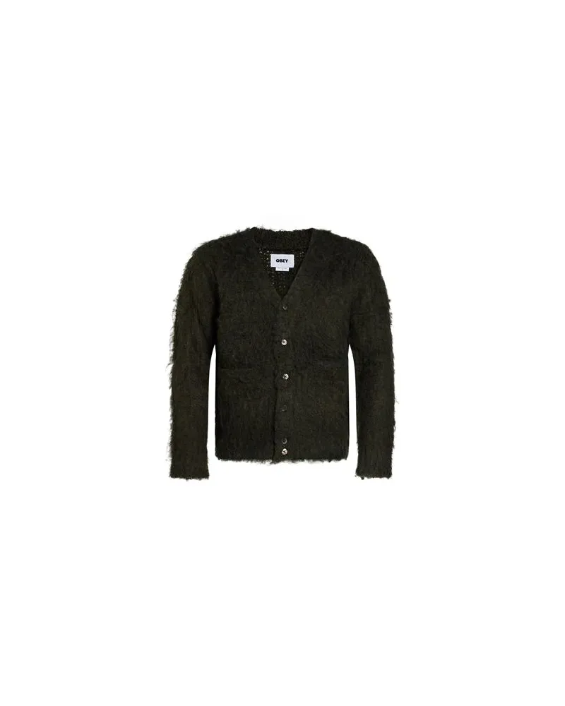 Obey STRICKWAREN - Strickjackenauf YOOX.COM Militärgrün