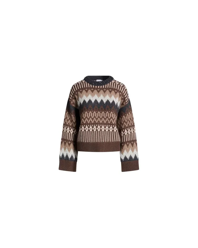 Brunello Cucinelli STRICKWAREN - Pulloverauf YOOX.COM Braun