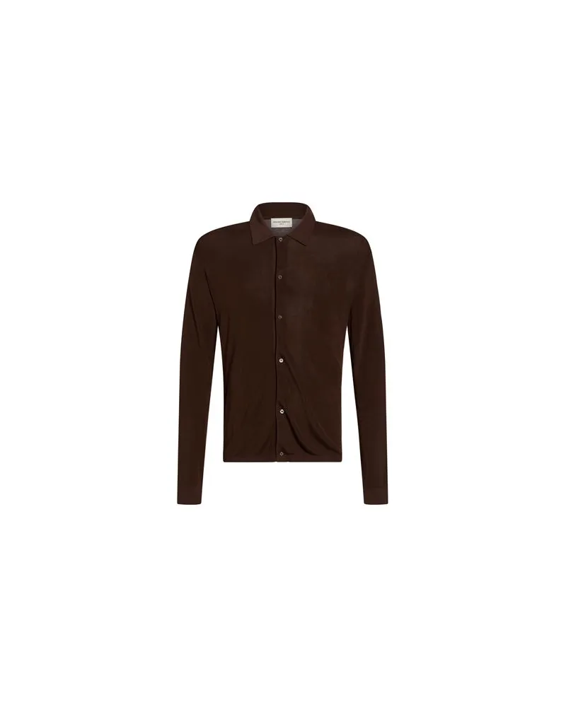 Officine Generale TOPS - Hemdenauf YOOX.COM Schokobraun