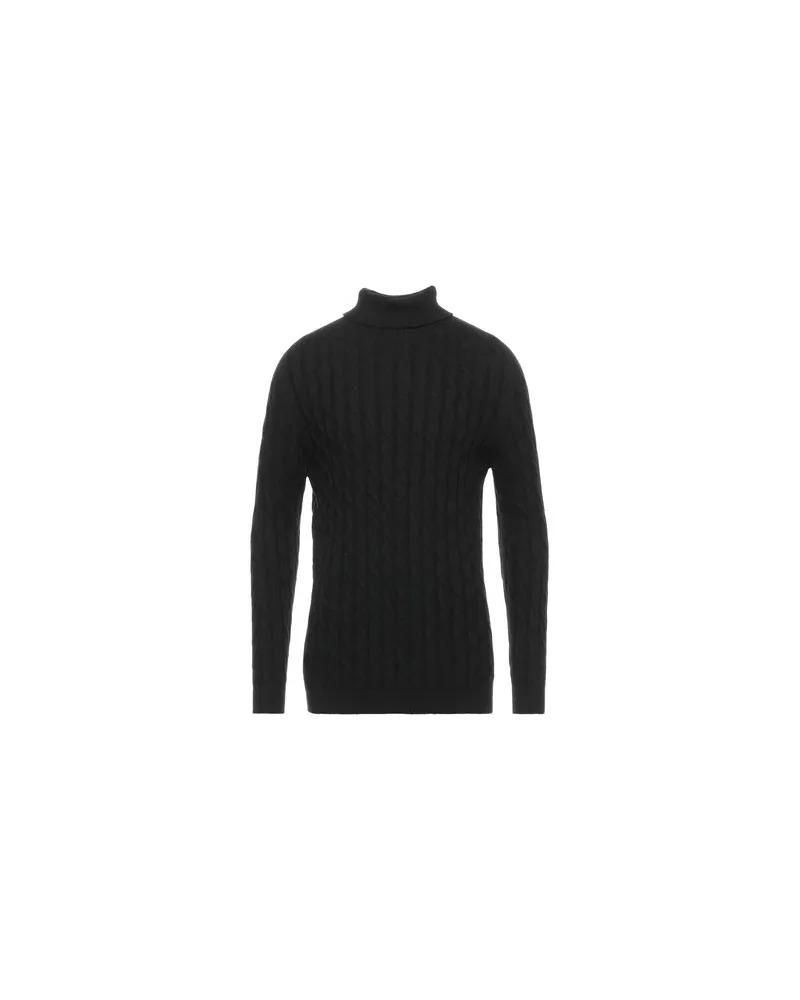 Alpha Studio STRICKWAREN - Rollkragenpulloverauf YOOX.COM Schwarz