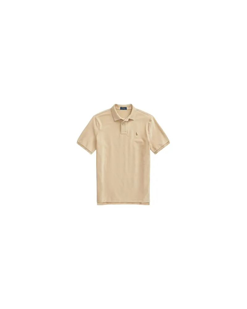 Ralph Lauren CLASSIC FIT KNIT CORDUROY POLO SHIRT  - TOPS - Poloshirtsauf YOOX.COM Beige