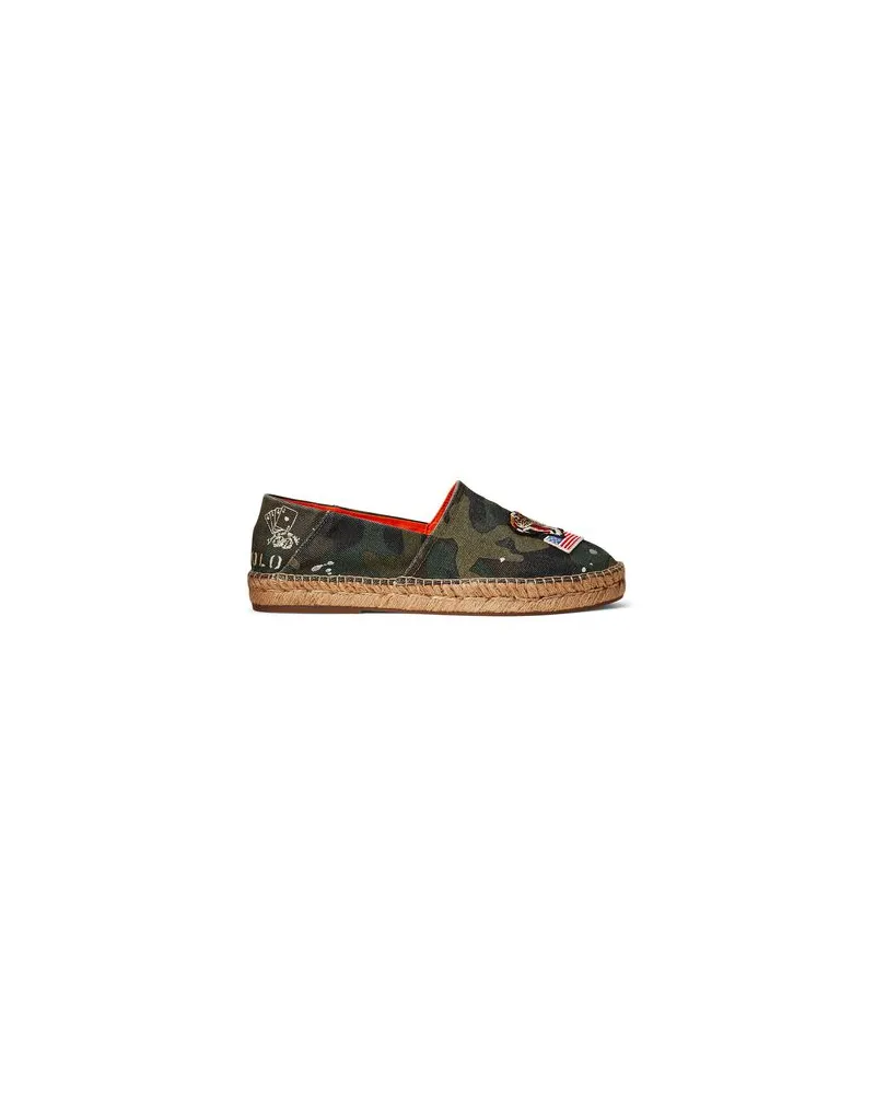 Ralph Lauren CLEVIO SPLI ONS LOAFER  - SCHUHE - Espadrillesauf YOOX.COM Militärgrün