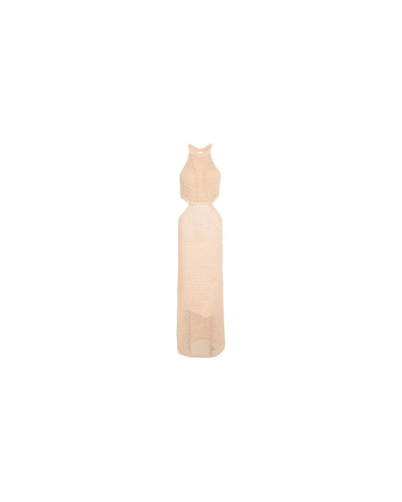 Twin-Set KLEIDER - Maxi-Kleiderauf YOOX.COM Beige