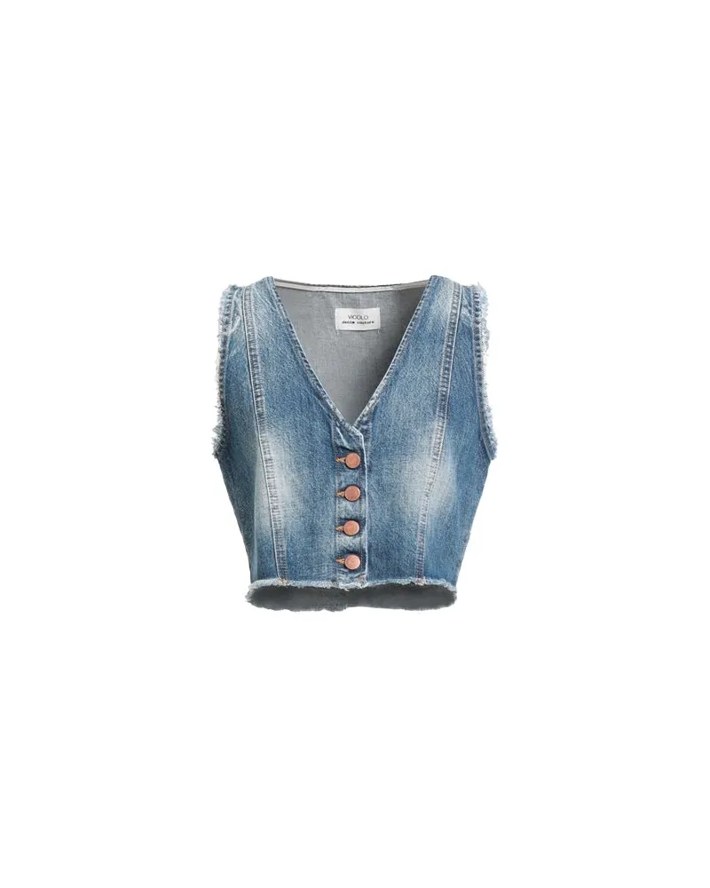 VICOLO DENIM COUTURE - JACKEN & MÄNTEL - Jeansjacken/Mäntelauf YOOX.COM Blau
