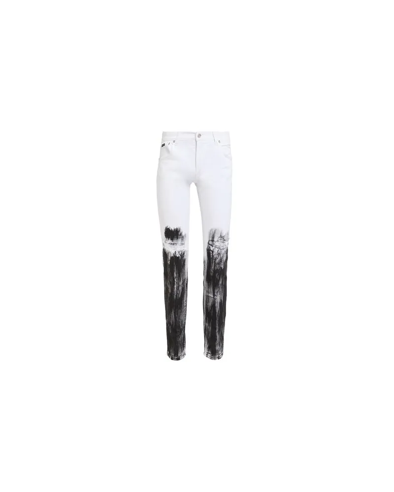 Dolce & Gabbana HOSEN & RÖCKE - Jeanshosenauf YOOX.COM Weiß