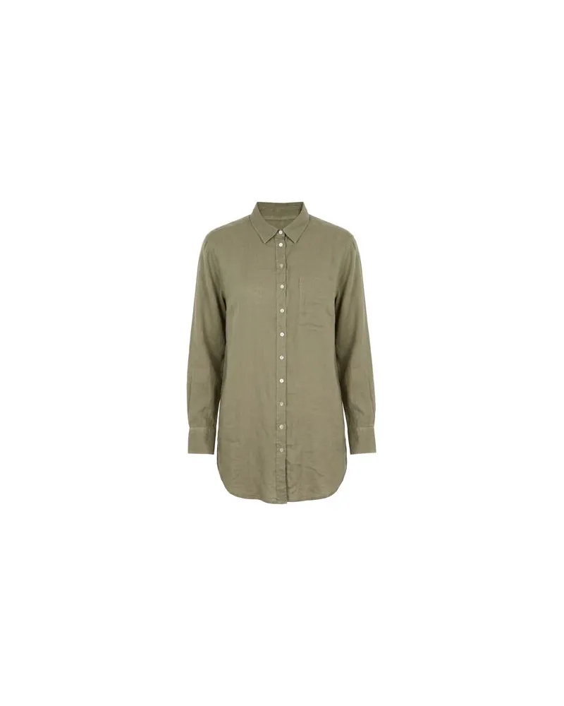 120% Lino KLEIDER - Midi-Kleiderauf YOOX.COM Militärgrün