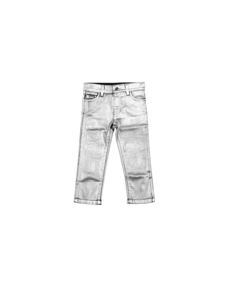 Dolce & Gabbana HOSEN & RÖCKE - Jeanshosenauf YOOX.COM Silber