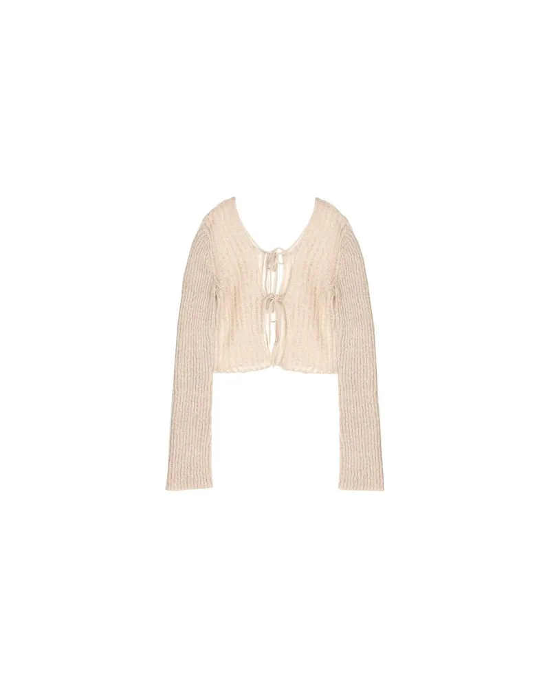 Miista STRICKWAREN - Strickjackenauf YOOX.COM Beige
