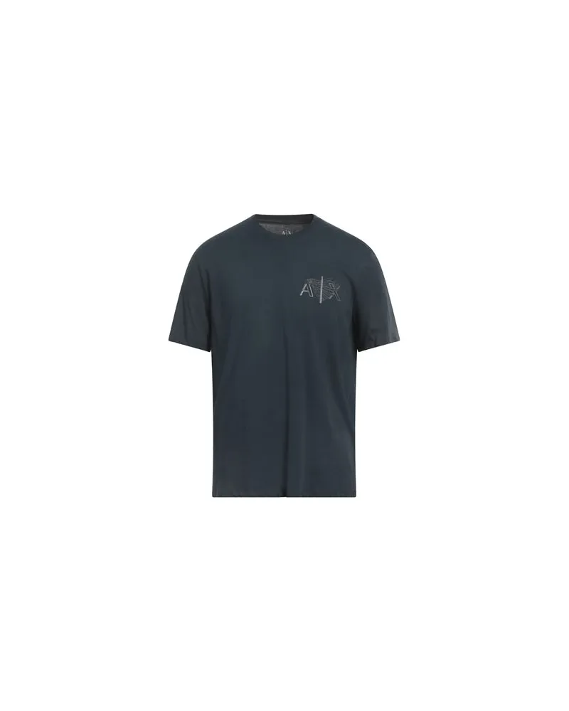 Armani Exchange TOPS - T-shirtsauf YOOX.COM Marineblau