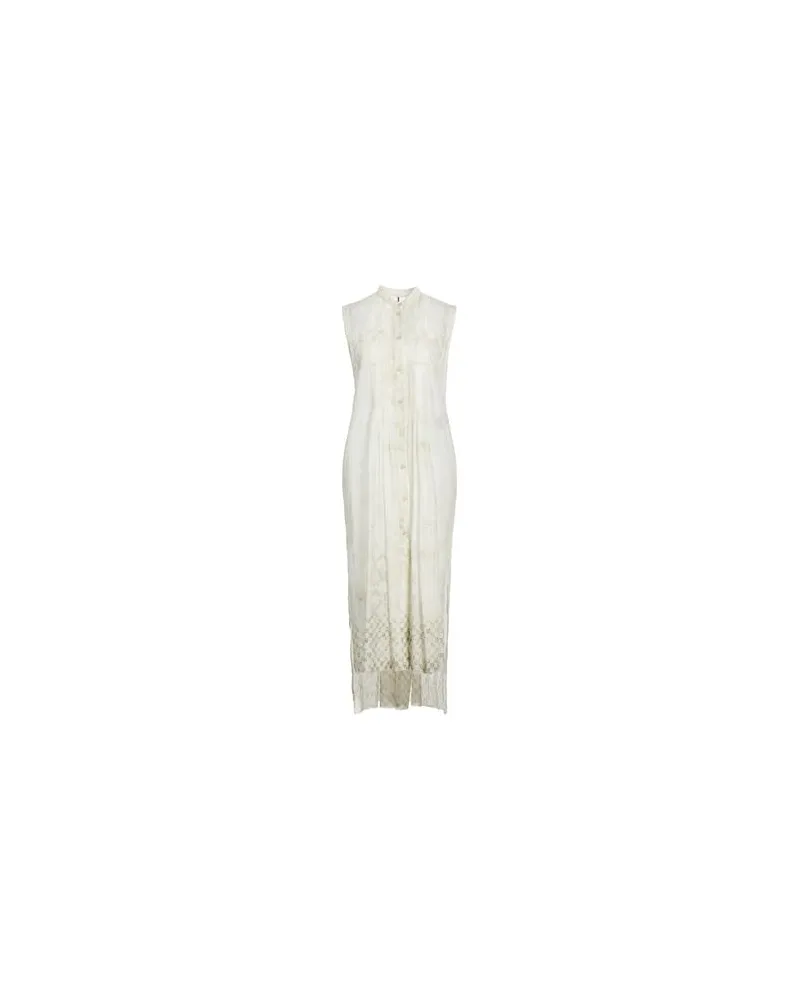 Masnada KLEIDER - Maxi-Kleiderauf YOOX.COM Elfenbein