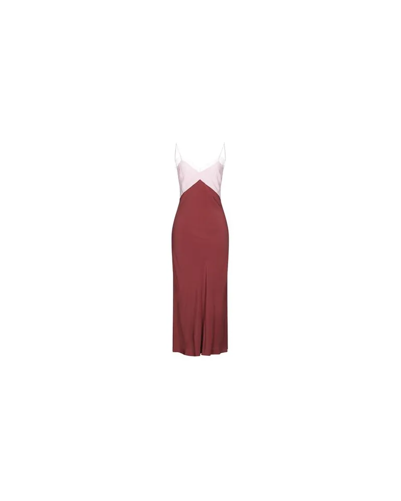 Patrizia Pepe KLEIDER - Maxi-Kleiderauf YOOX.COM Ziegelrot