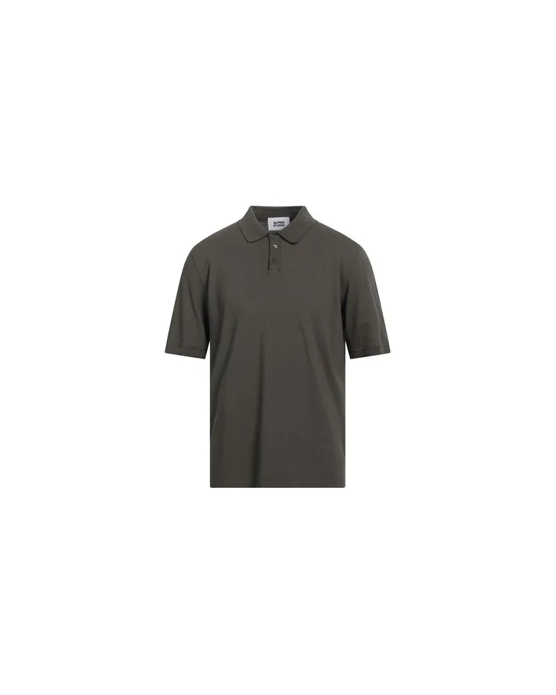 Alpha Studio TOPS - Poloshirtsauf YOOX.COM Militärgrün