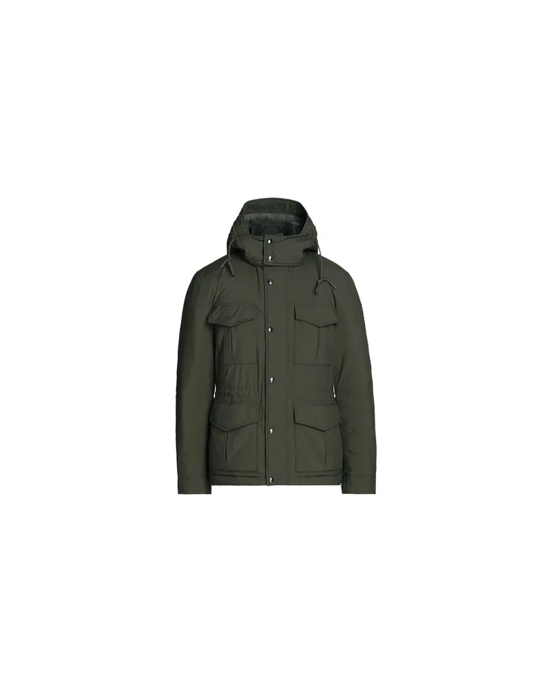Woolrich ALEUTIAN FIELD JACKET   - JACKEN & MÄNTEL - Pufferjacken & Daunenjackenauf YOOX.COM Militärgrün