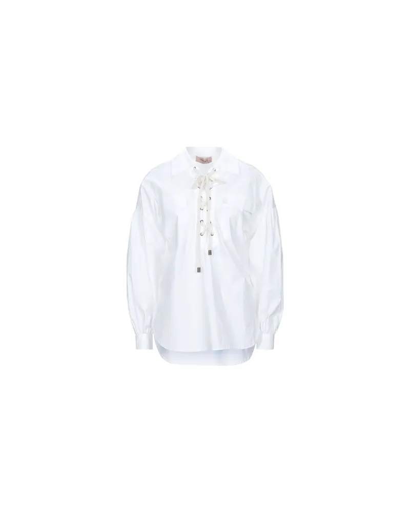 Twin-Set TOPS - Hemdenauf YOOX.COM Weiß
