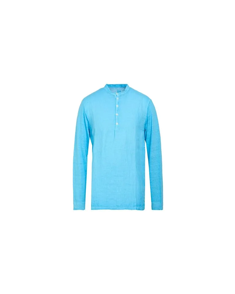 120% Lino TOPS - Hemdenauf YOOX.COM Hellblau