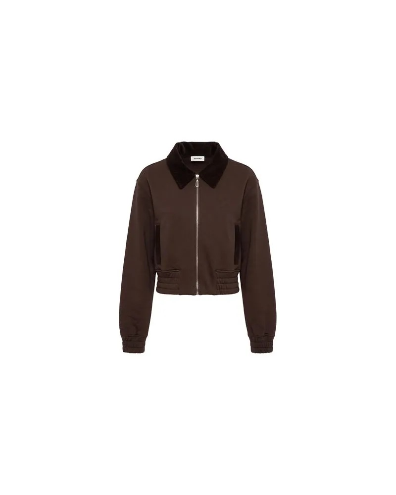 Sandro TOPS - Sweatshirtsauf YOOX.COM Schokobraun