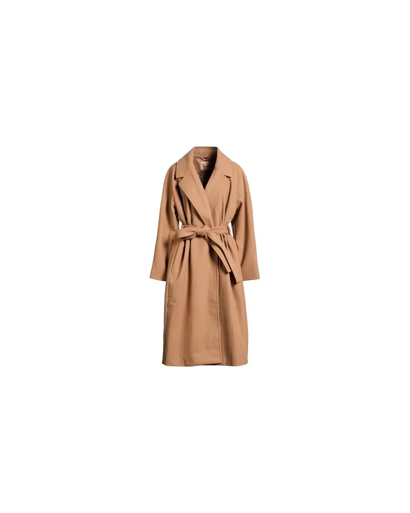 Twin-Set JACKEN & MÄNTEL - Mäntelauf YOOX.COM Kamel