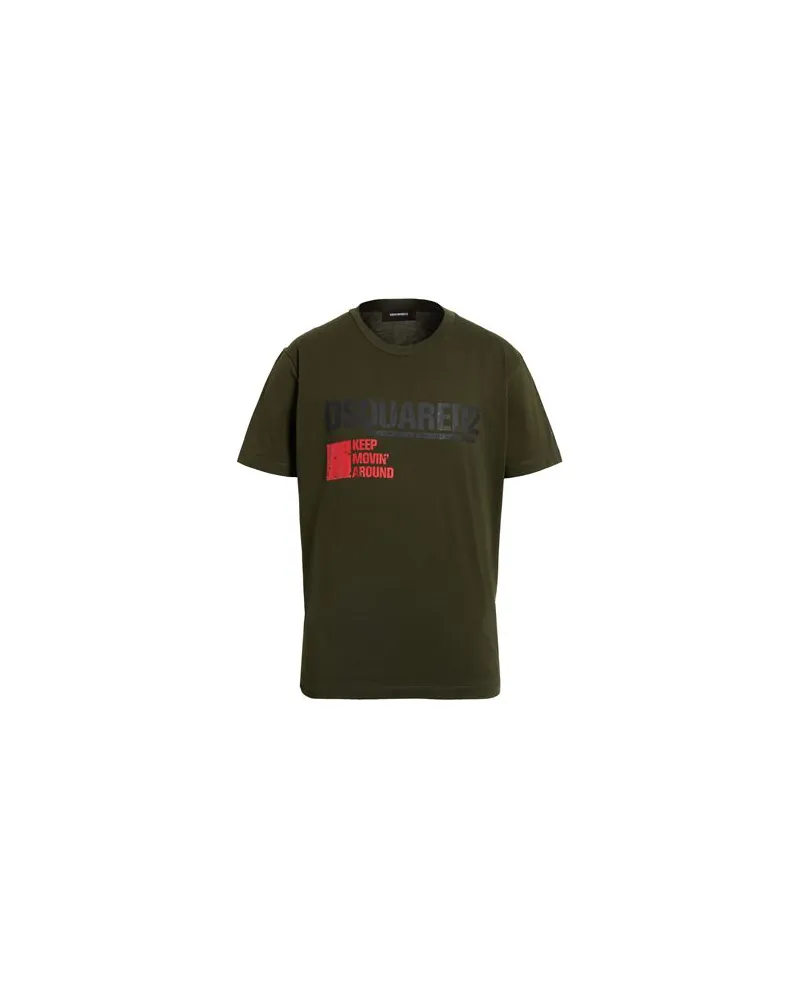 Dsquared2 TOPS - T-shirtsauf YOOX.COM Militärgrün