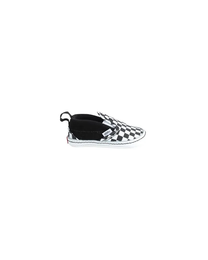 Vans I SLIP-ON V CRIB (CHECKER) BLACK   - SCHUHE - Schuhe für Neugeboreneauf YOOX.COM Schwarz