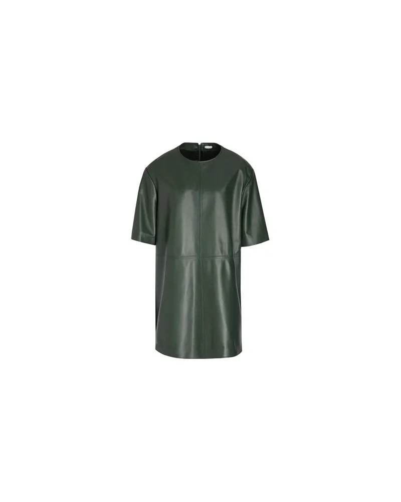 8 by Yoox LEATHER S/SLEEVE MINI DRESS  - KLEIDER - Mini-Kleiderauf YOOX.COM Dunkelgrün