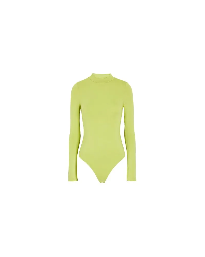8 by Yoox VISCOSE MOCK-NECK THONG BODYSUIT  - TOPS - Bodysuitsauf YOOX.COM Limettengrün