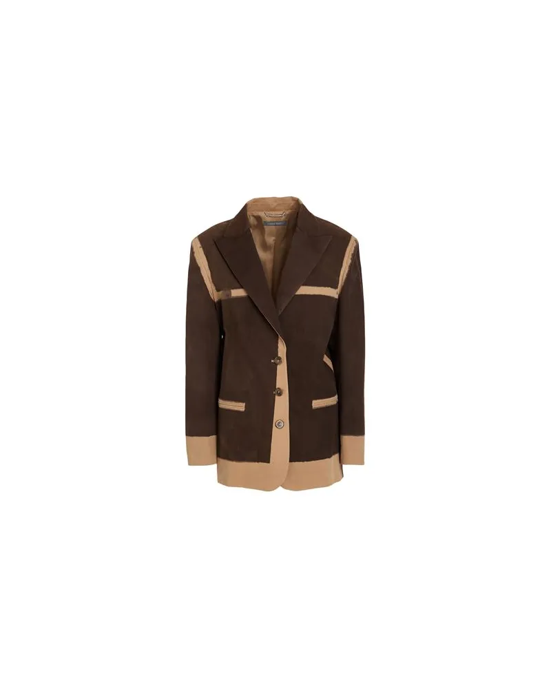 Alberta Ferretti ANZÜGE und CO-ORDS - Blazersauf YOOX.COM Braun