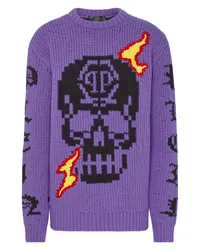 Philipp Plein Pullover Violett