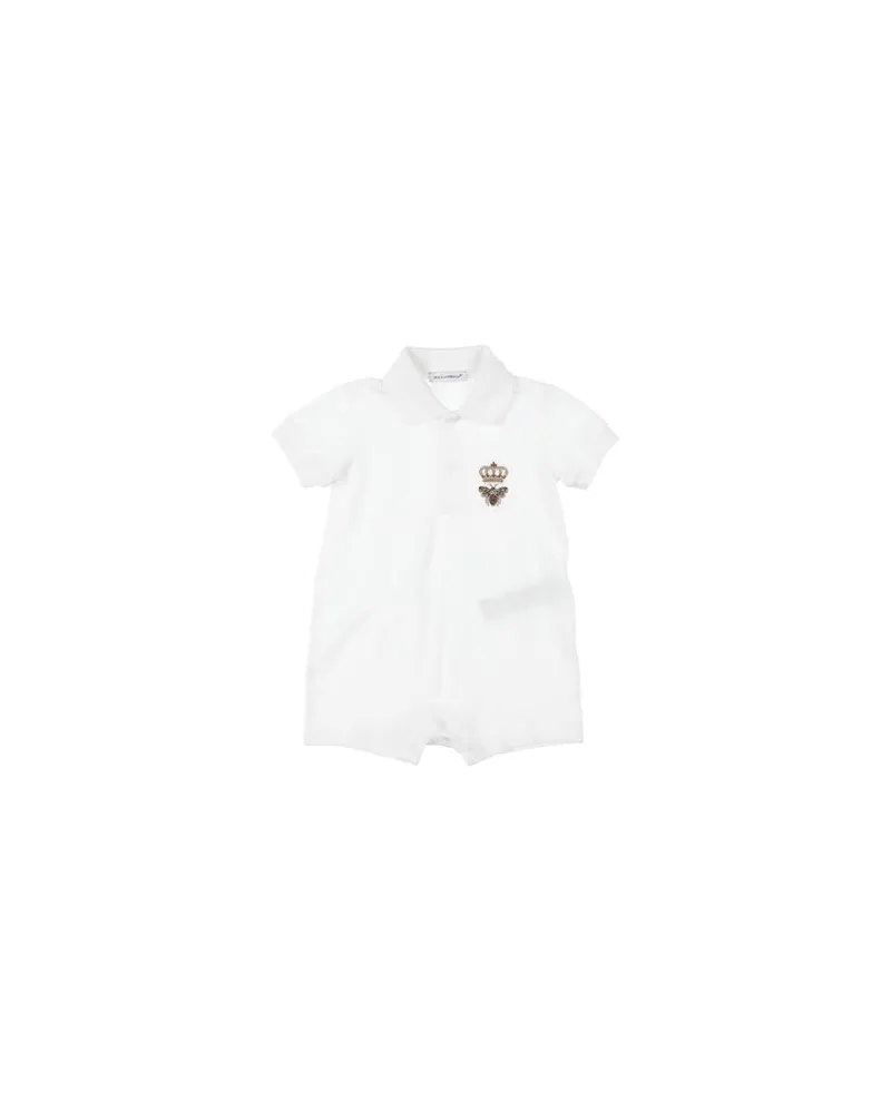Dolce & Gabbana NEUGEBORENE - Babystrampler & -Latzhoseauf YOOX.COM Weiß