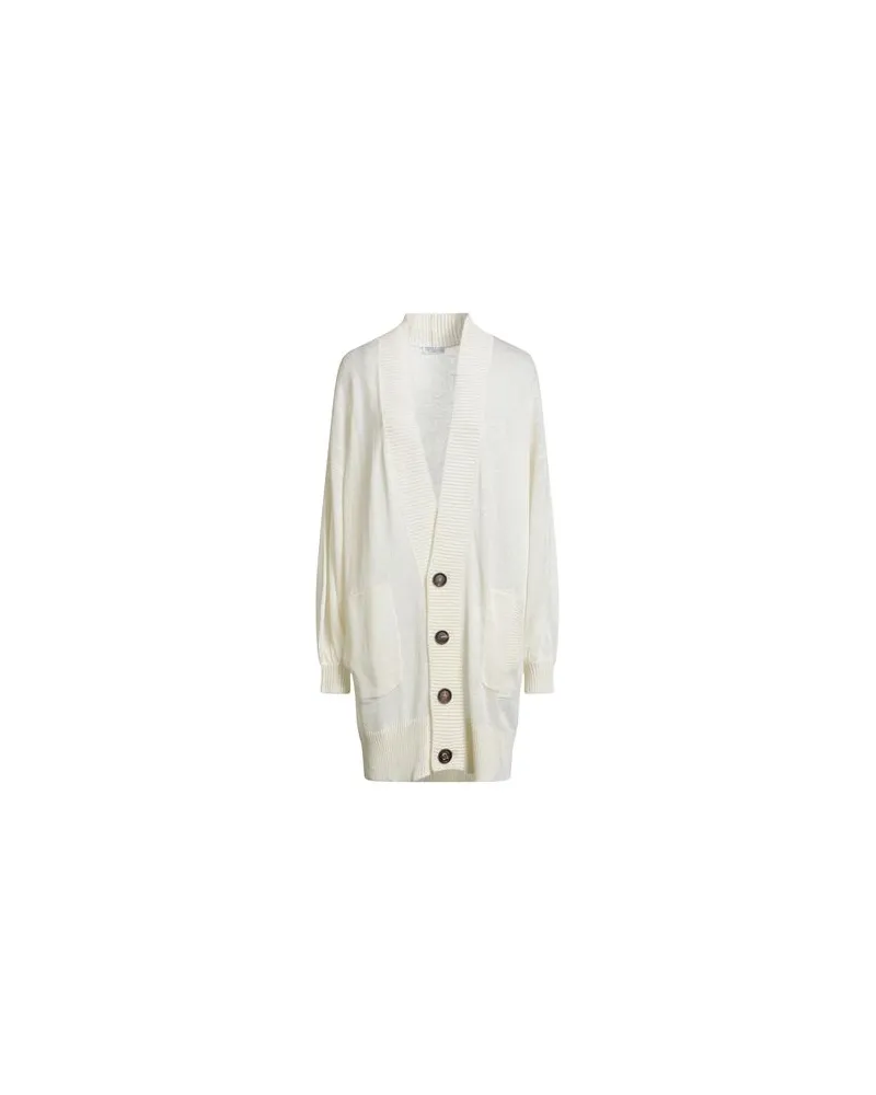 Brunello Cucinelli STRICKWAREN - Strickjackenauf YOOX.COM Elfenbein