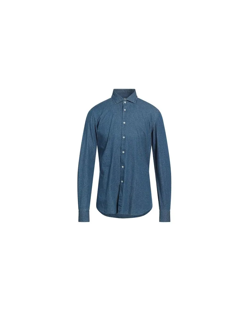 XACUS TOPS - Jeanshemdenauf YOOX.COM Blau