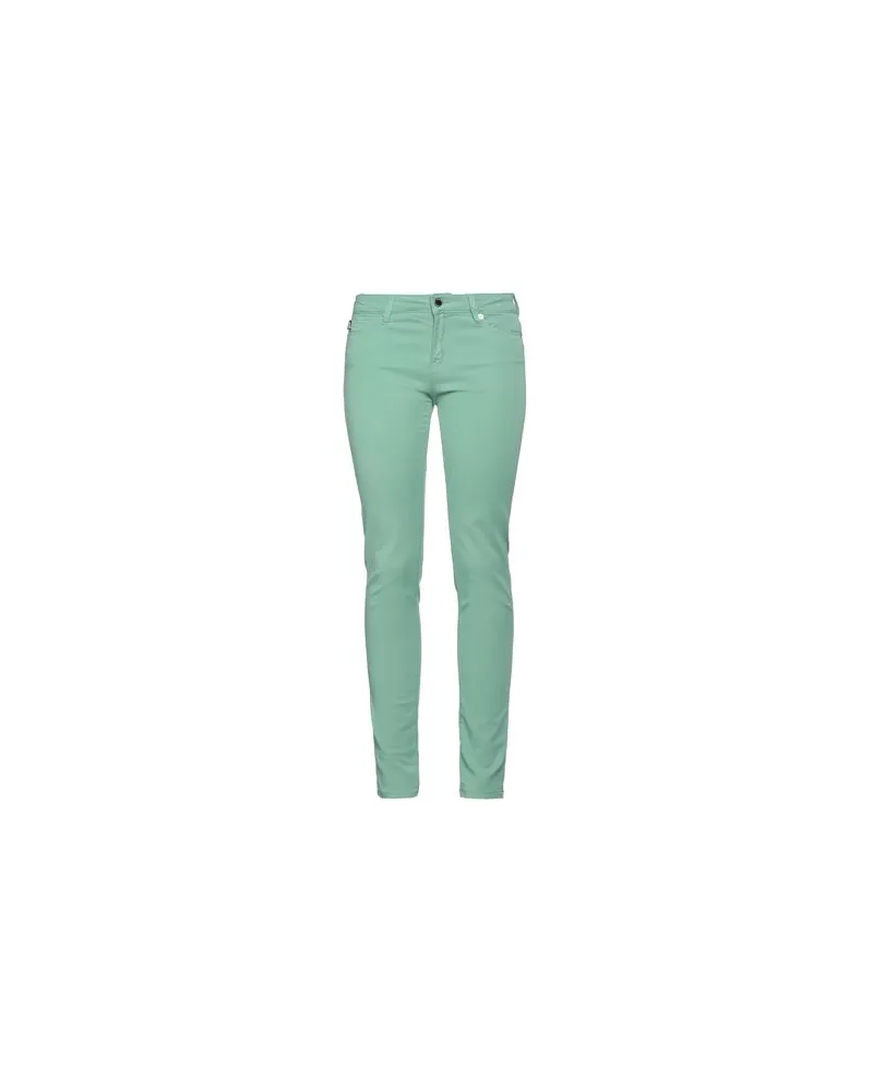 Moschino HOSEN & RÖCKE - Jeanshosenauf YOOX.COM Salbeigrün