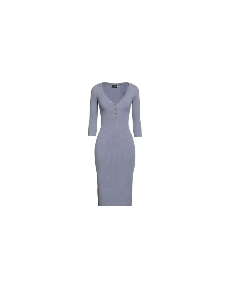 Elisabetta Franchi KLEIDER - Midi-Kleiderauf YOOX.COM Taubenblau