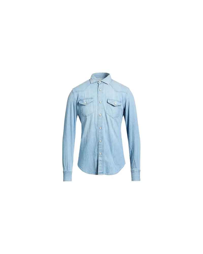 Eleventy TOPS - Jeanshemdenauf YOOX.COM Blau