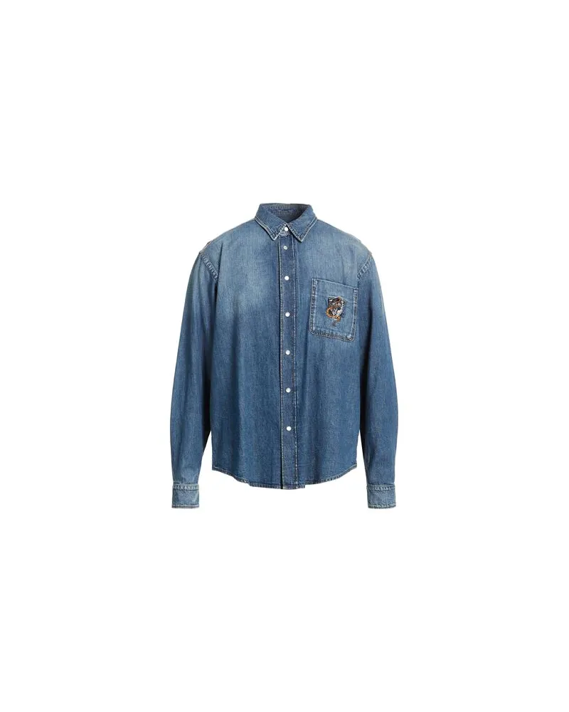 Roberto Cavalli TOPS - Jeanshemdenauf YOOX.COM Blau
