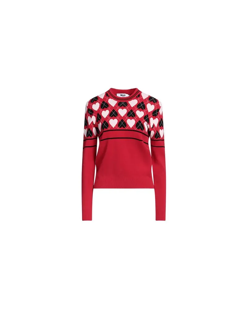 MSGM STRICKWAREN - Pulloverauf YOOX.COM Rot