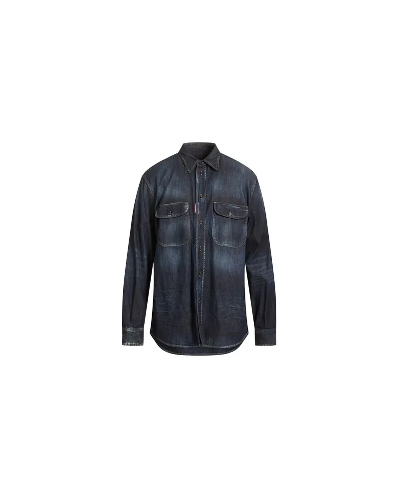Dsquared2 TOPS - Jeanshemdenauf YOOX.COM Blau
