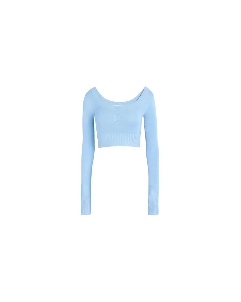 Frankies Bikinis Claude Knit Top  - STRICKWAREN - Pulloverauf YOOX.COM Himmelblau