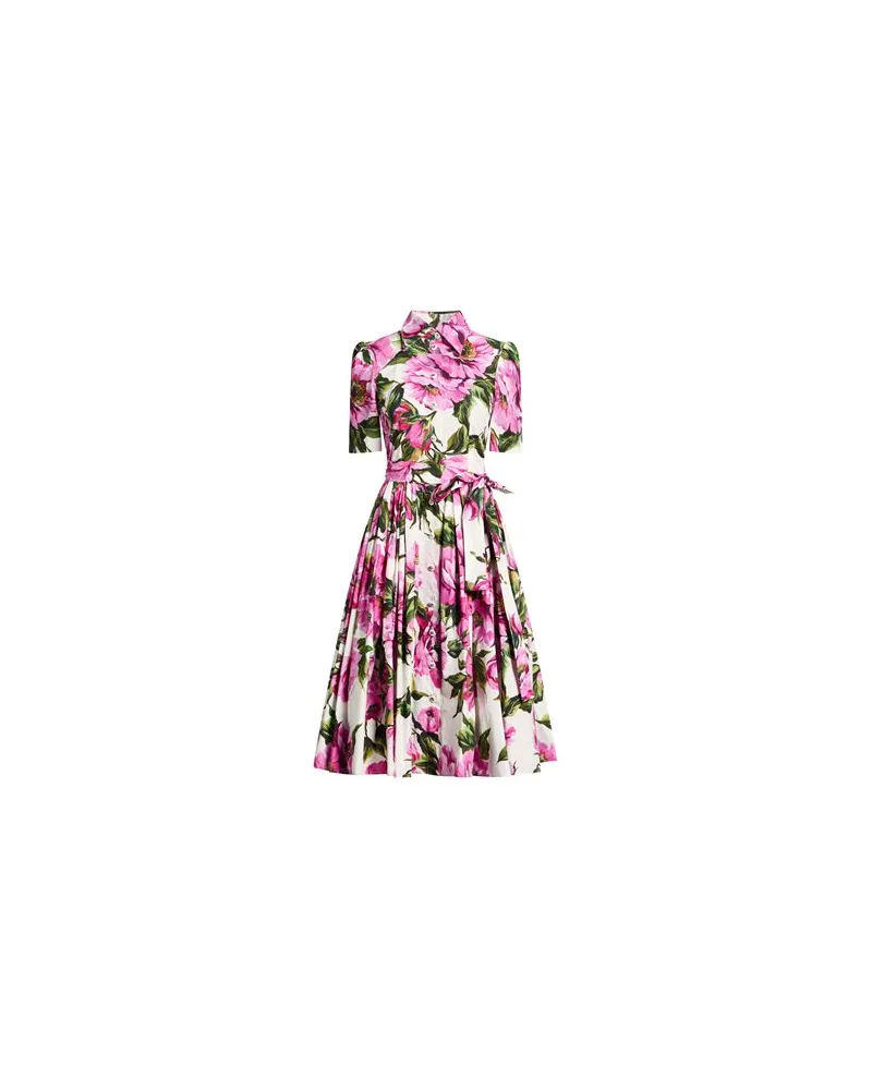 Dolce & Gabbana KLEIDER - Midi-Kleiderauf YOOX.COM Fuchsia