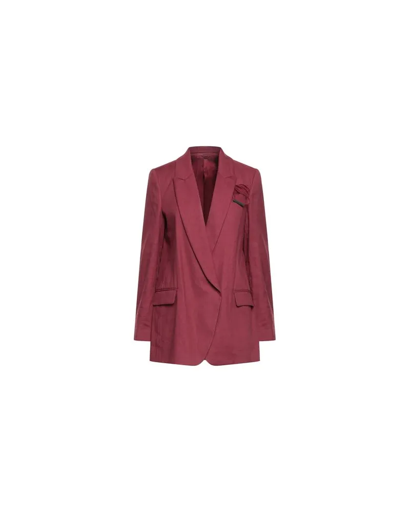 Brunello Cucinelli ANZÜGE und CO-ORDS - Blazersauf YOOX.COM Ziegelrot