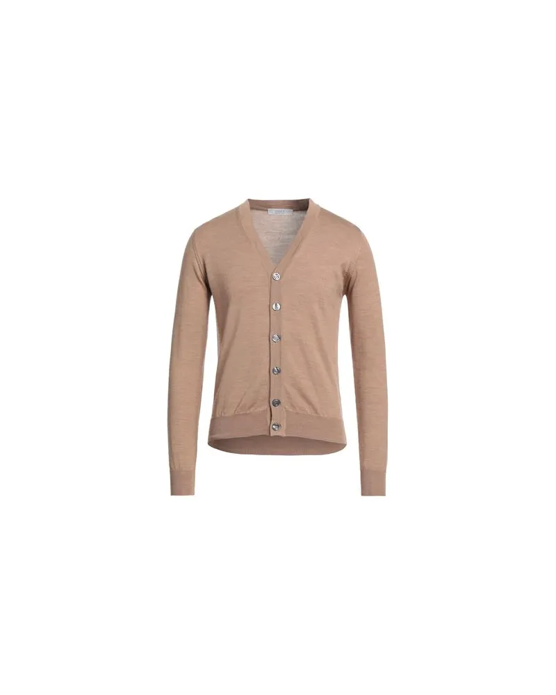 VNECK STRICKWAREN - Strickjackenauf YOOX.COM Beige