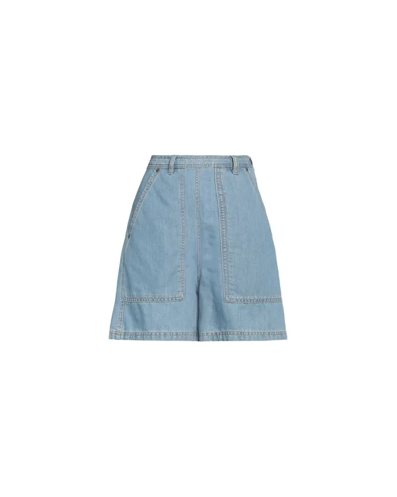 Max Mara HOSEN & RÖCKE - Jeansshortsauf YOOX.COM Blau