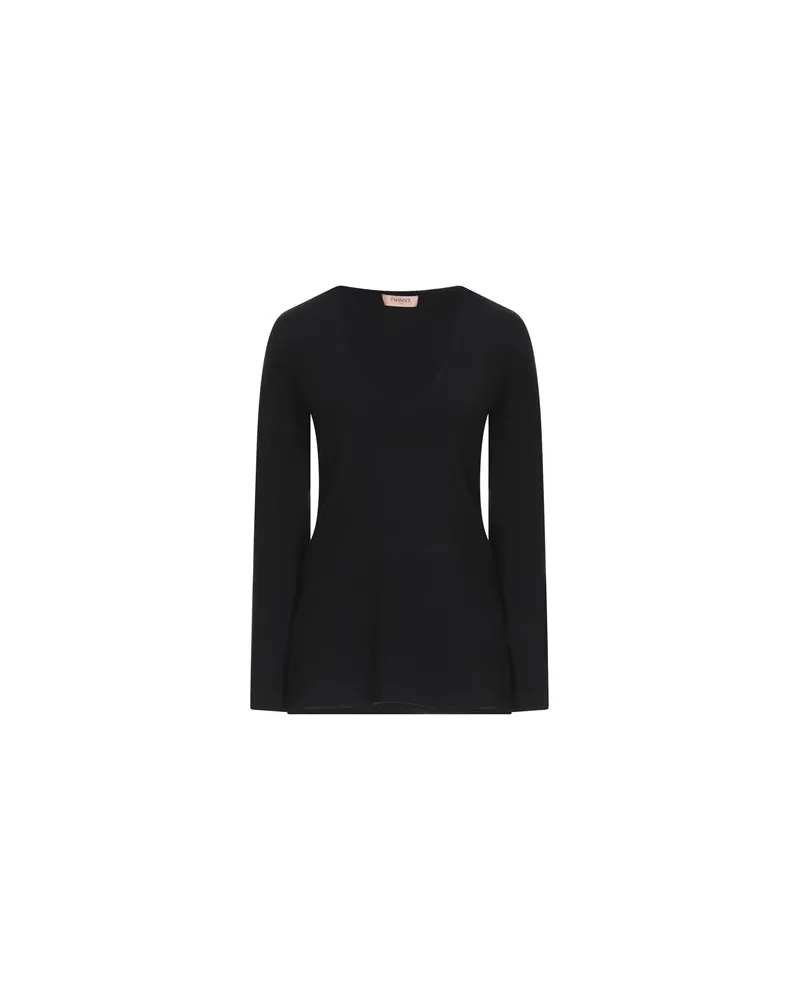 Twin-Set STRICKWAREN - Pulloverauf YOOX.COM Schwarz