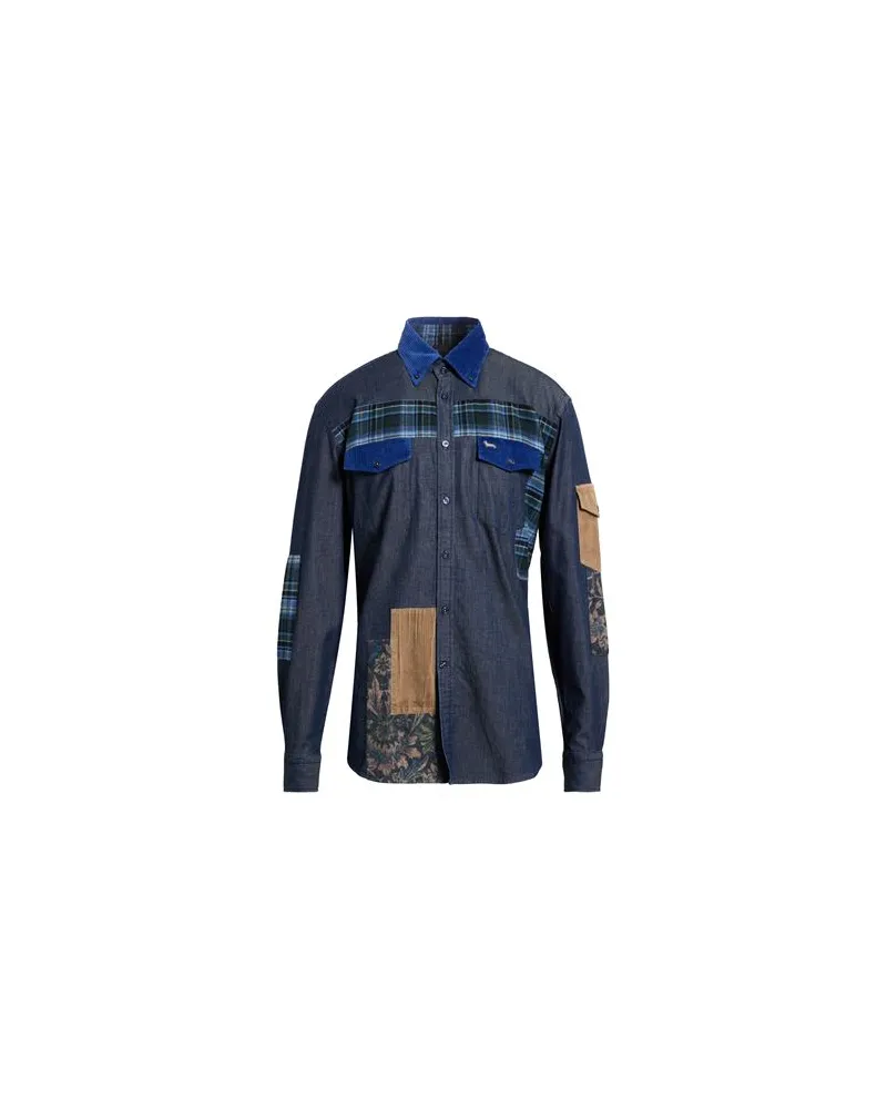 Harmont & Blaine TOPS - Jeanshemdenauf YOOX.COM Blau