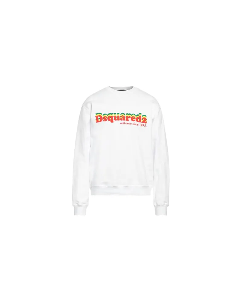 Dsquared2 TOPS - Sweatshirtsauf YOOX.COM Weiß