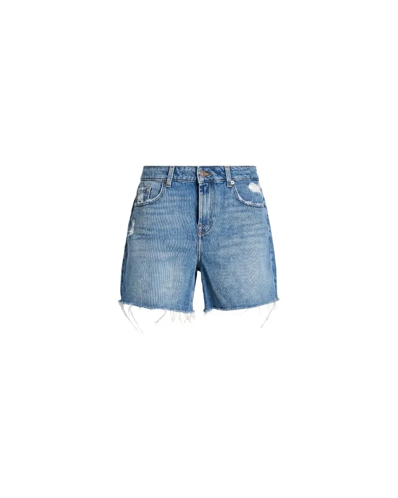 7 for all mankind HOSEN & RÖCKE - Jeansshortsauf YOOX.COM Blau