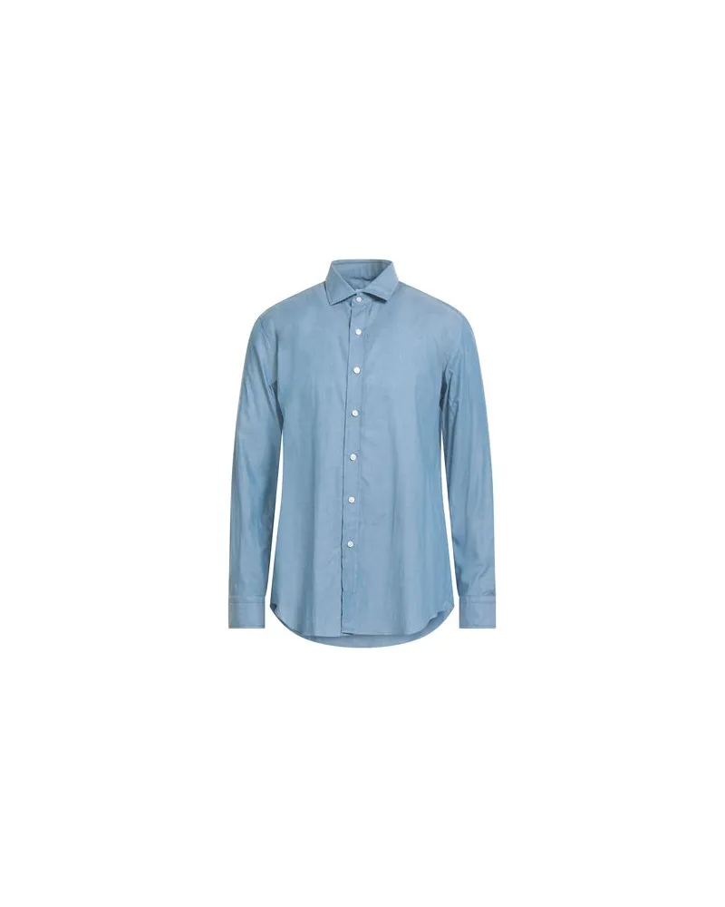 Salvatore Piccolo TOPS - Jeanshemdenauf YOOX.COM Blau