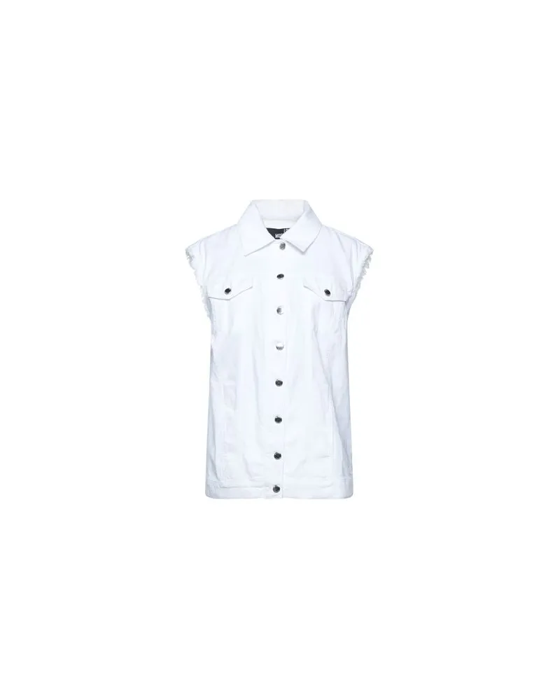 Moschino JACKEN & MÄNTEL - Jeansjacken/Mäntelauf YOOX.COM Weiß