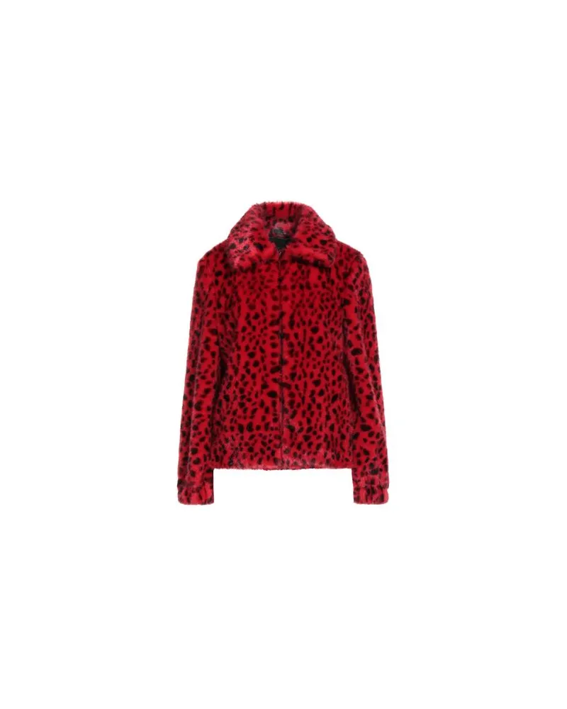 Gaudi JEANS - JACKEN & MÄNTEL - Shearling- & Kunstfellauf YOOX.COM Rot