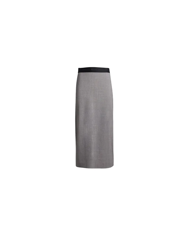 MSGM HOSEN & RÖCKE - Midi-Röckeauf YOOX.COM Grau